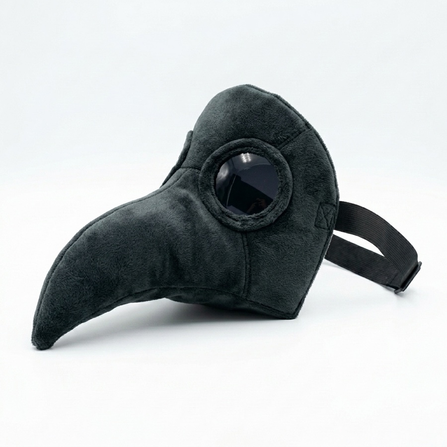 CozyRelic plush plague doctor beak mask